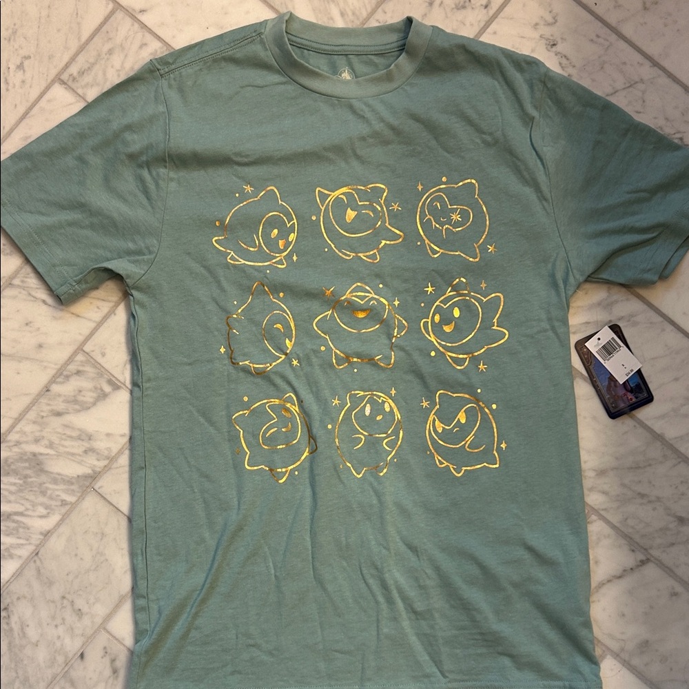 Disney Wish Green Tee with gold stars